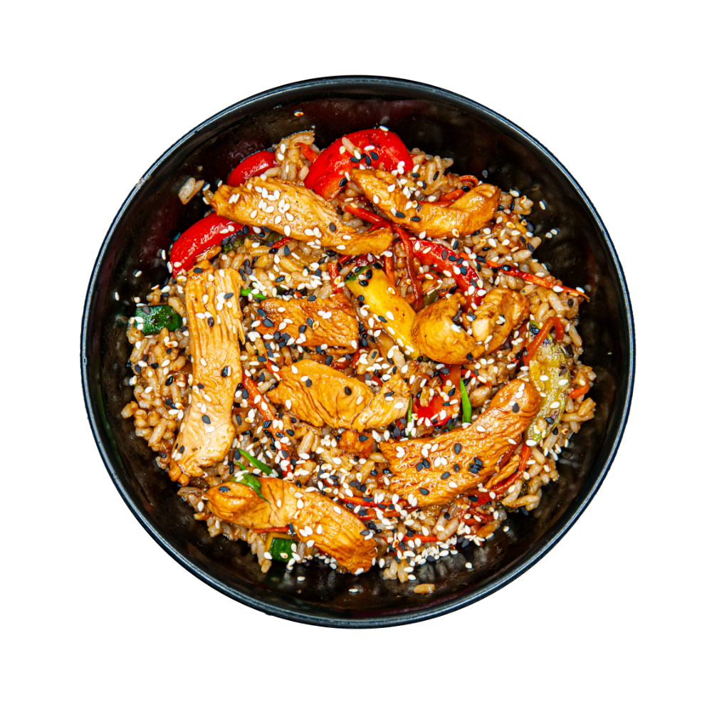          Теріякі WOK - рис з куркою