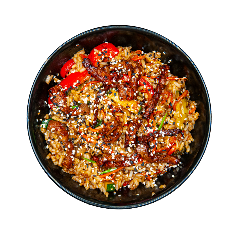  Теріякі WOK - рис з телятиною