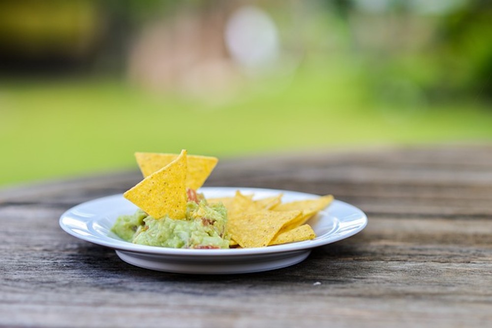 Guacamole con chips