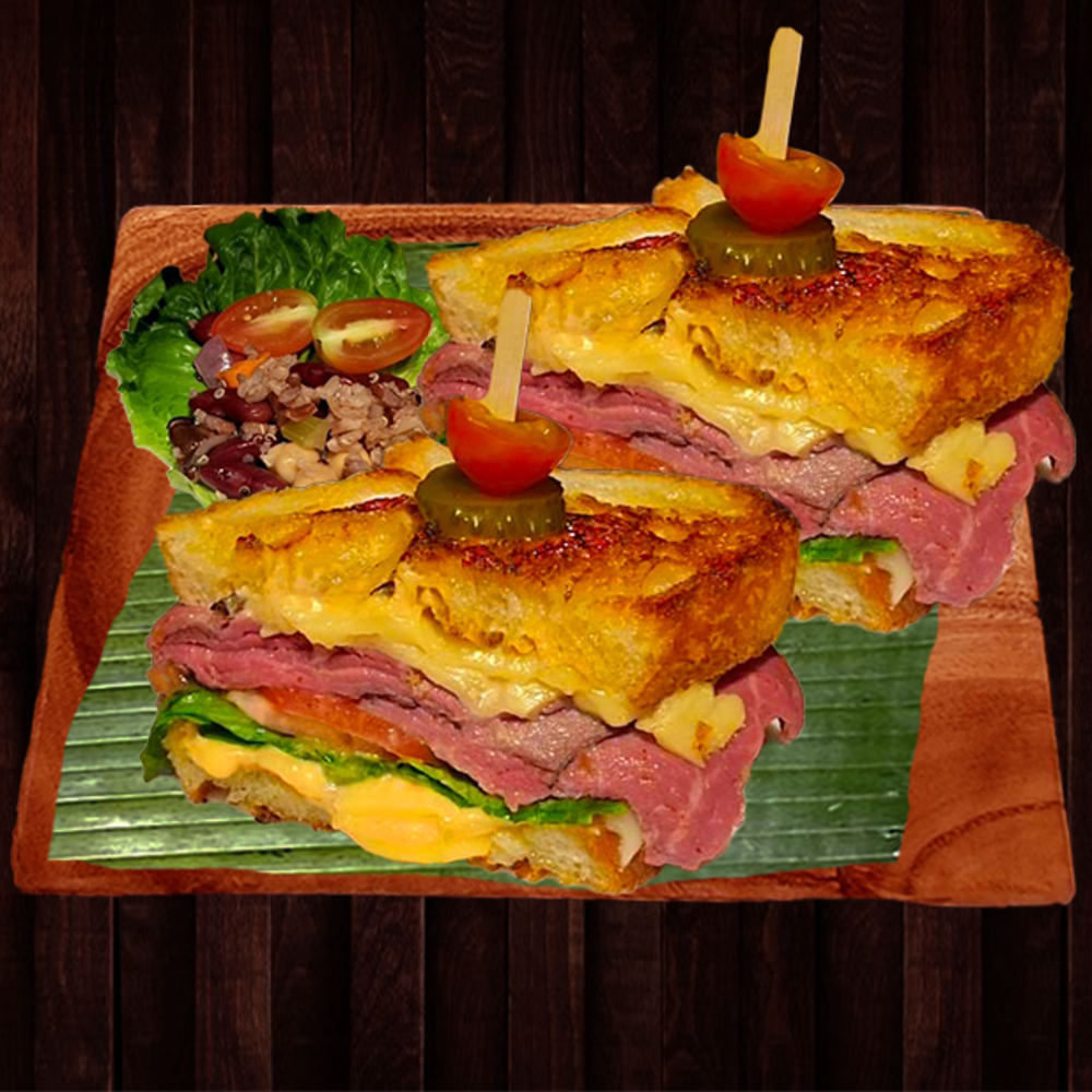 Roast Beef & Swiss on Grilled Sourdough