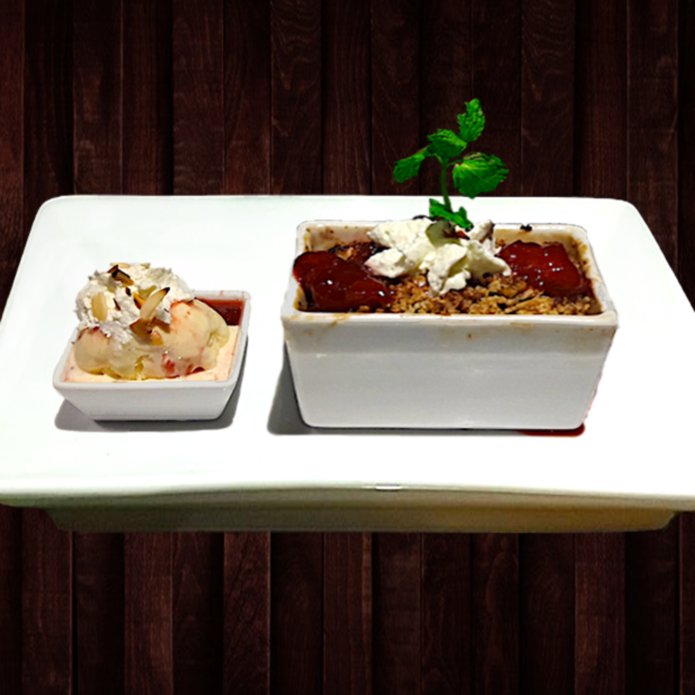 Baked Fresh Fruit Crumble