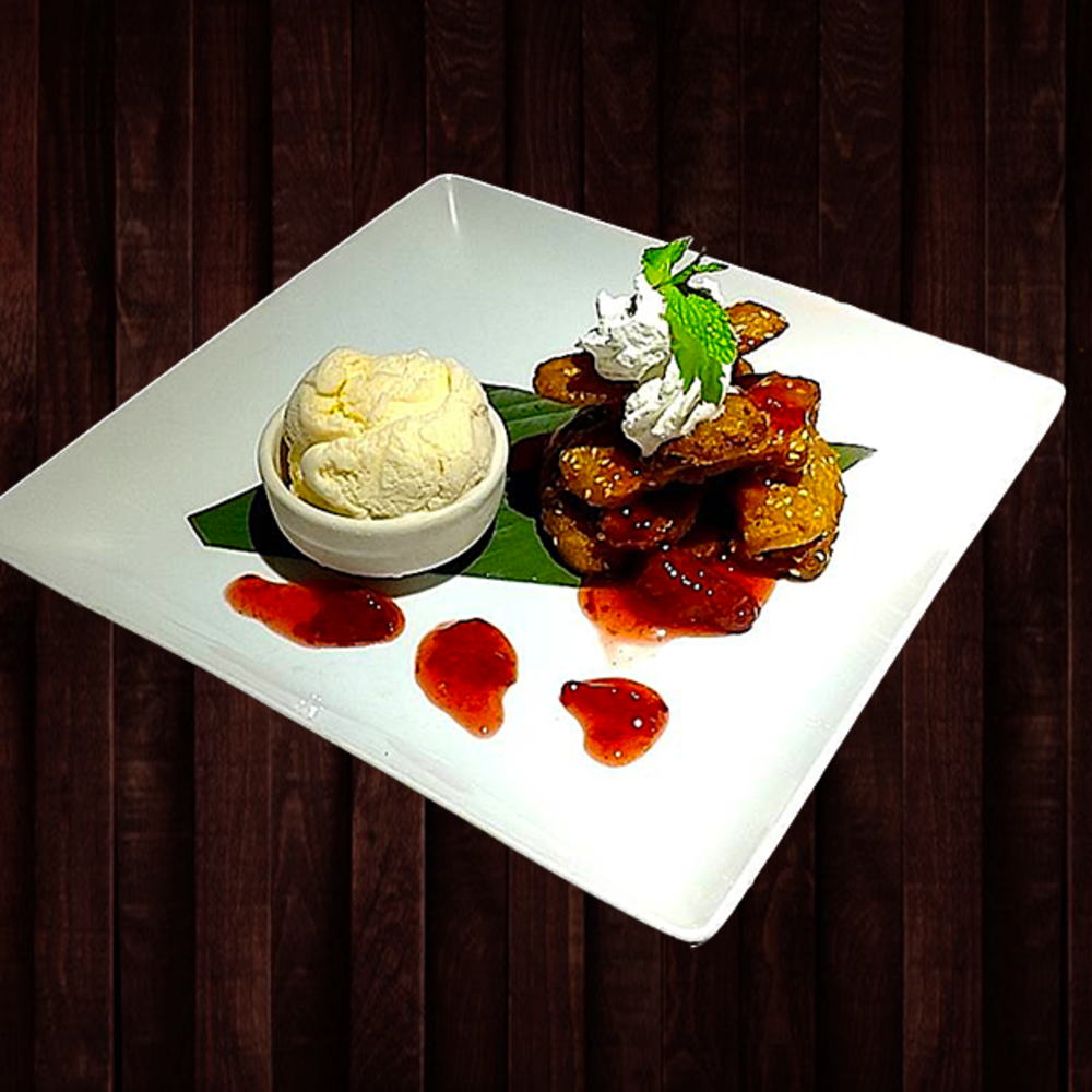 Banana Fritters A'La Mode