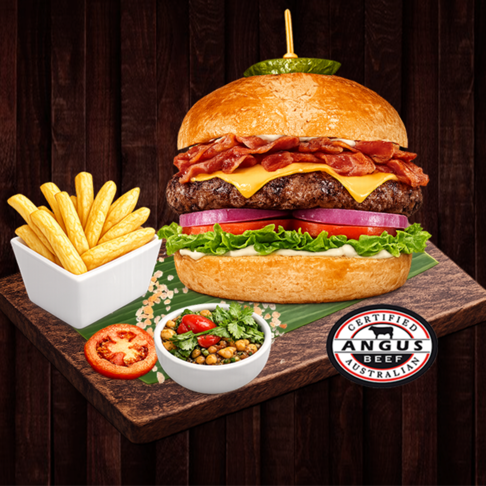 Angus Bacon Cheese Burger Set
