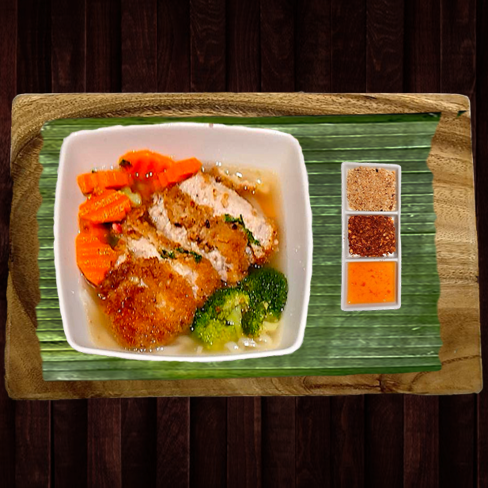 Thai Noodle Soup w/ Pork Katsu
