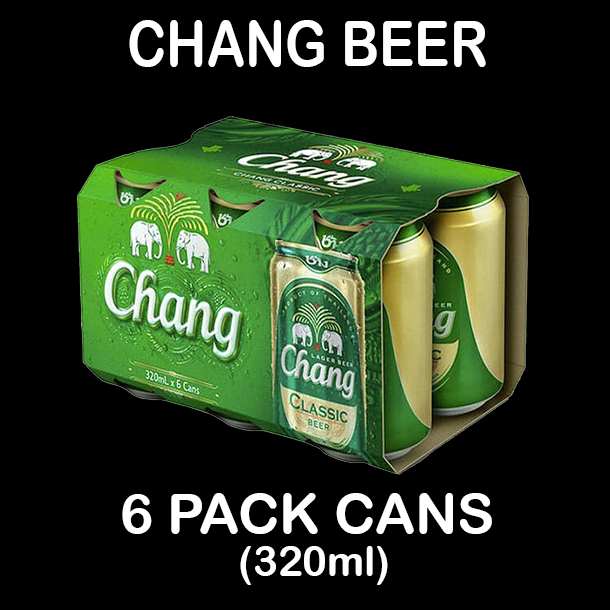 Chang Beer 6 Pack 330ml Cans