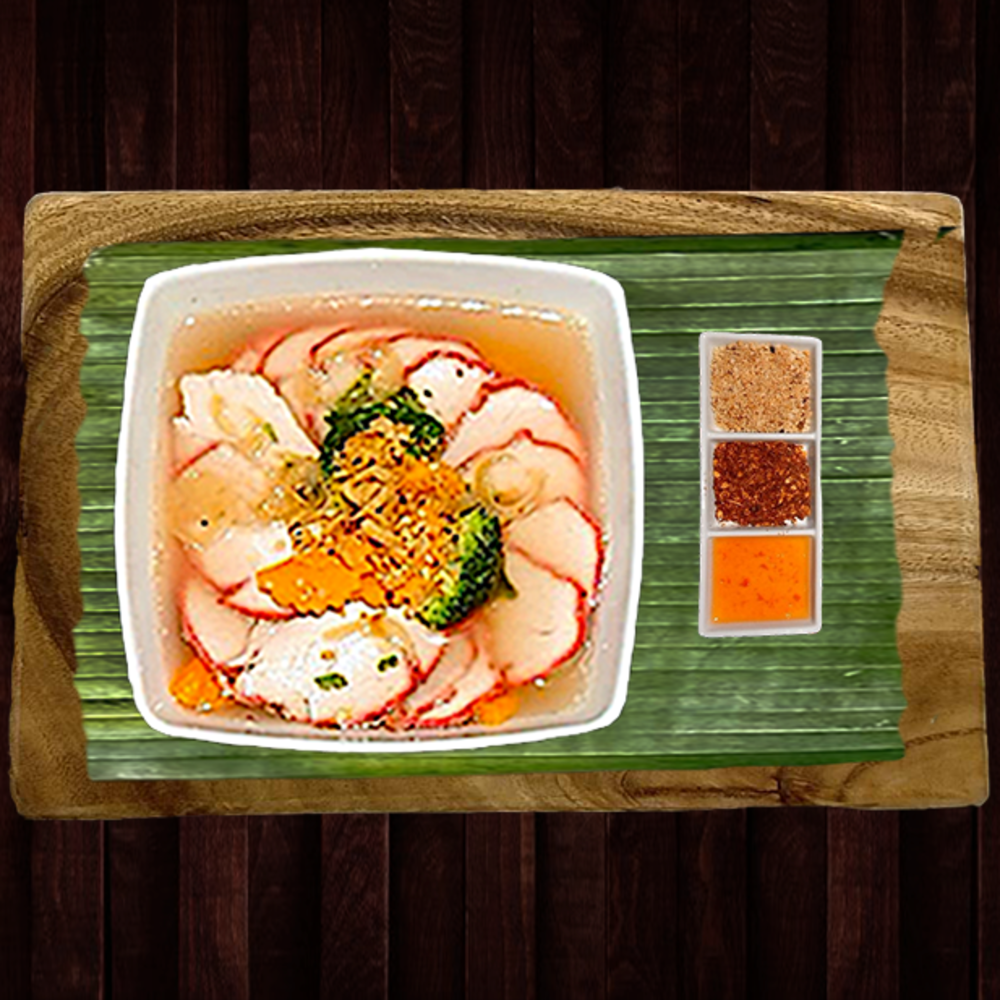 Thai Noodle Soup with Red Pork