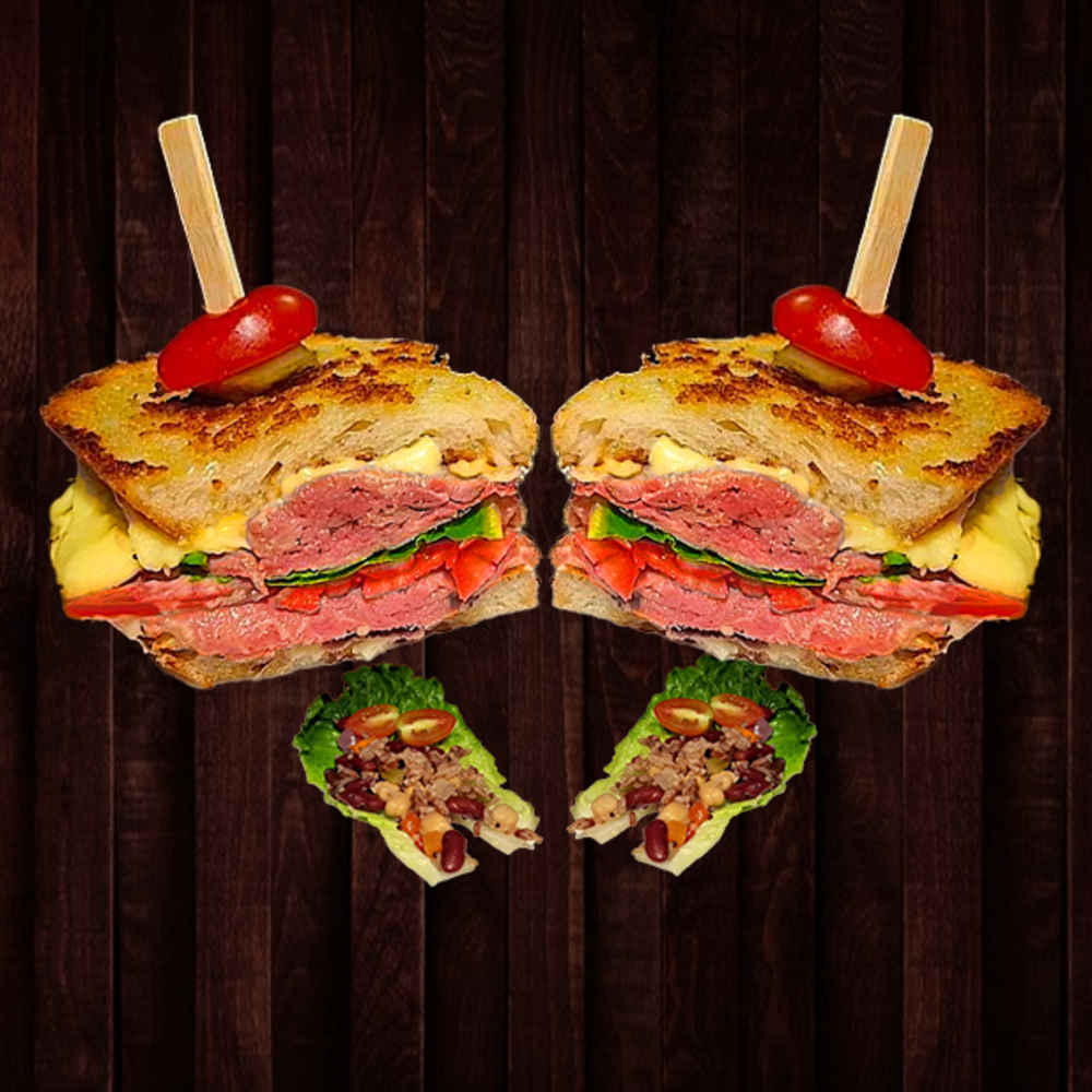 Roast Beef & Swiss on Grilled Sourdough