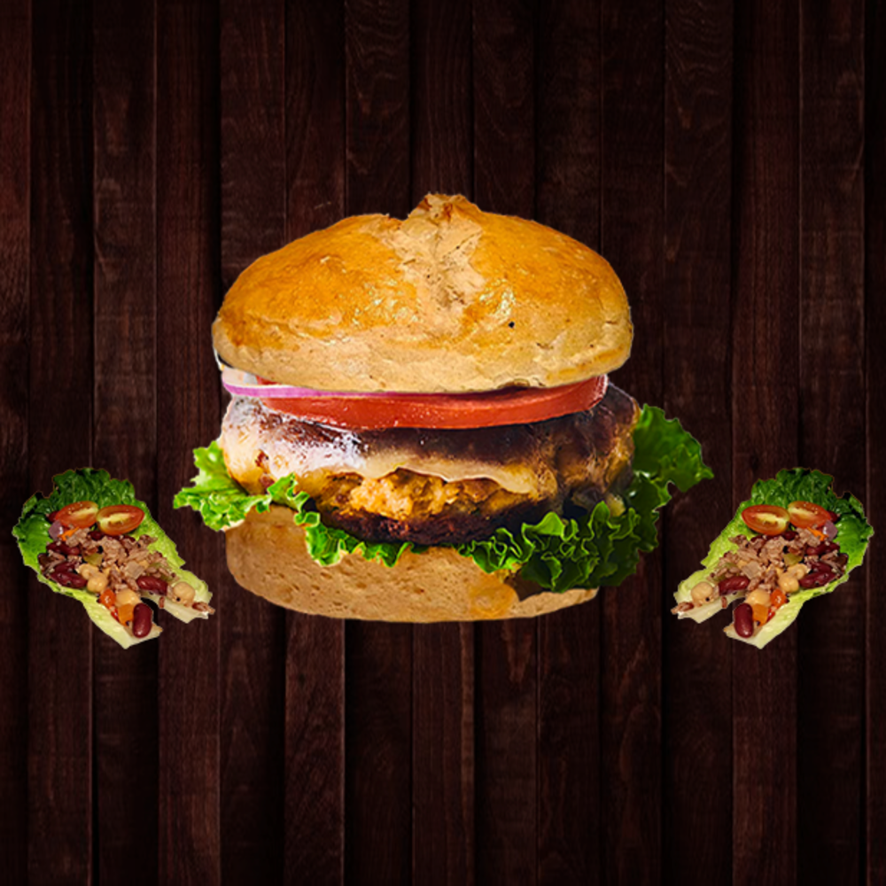 Herbed Chicken Swiss Burger