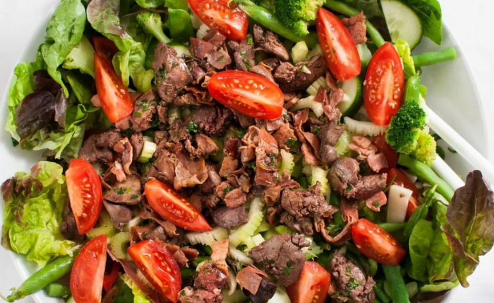 Warm Salad with Liver