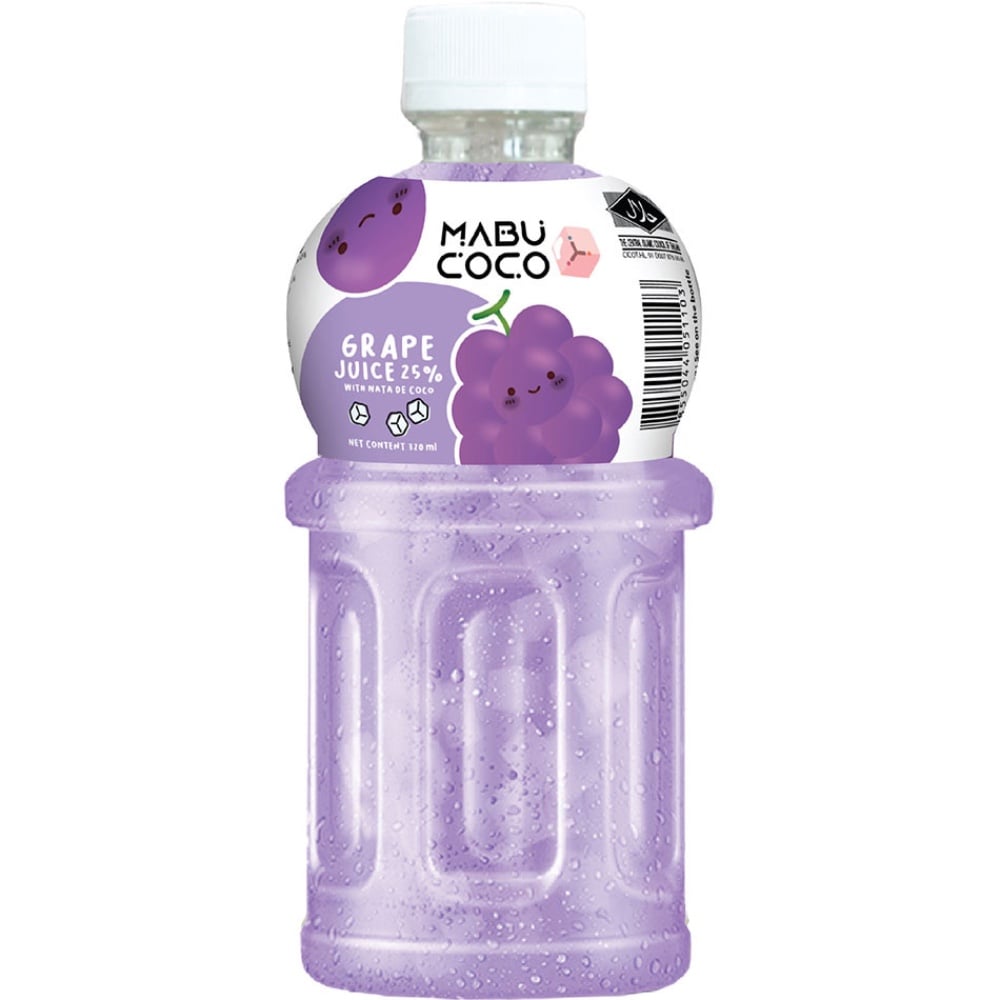 Напій негазований з соком винограду та м'якоттю кокоса Mabu Coco 320мл