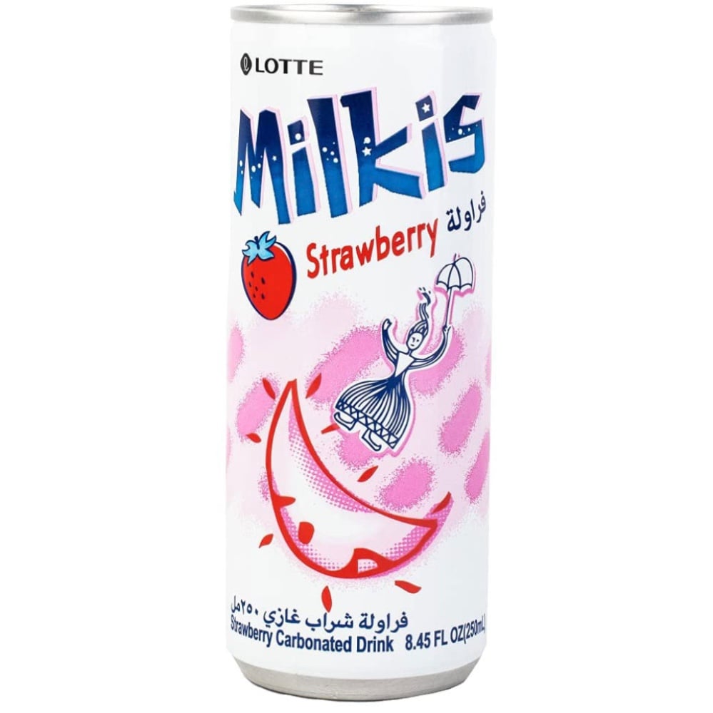 Напій газований Milkis Полуниця 250 мл