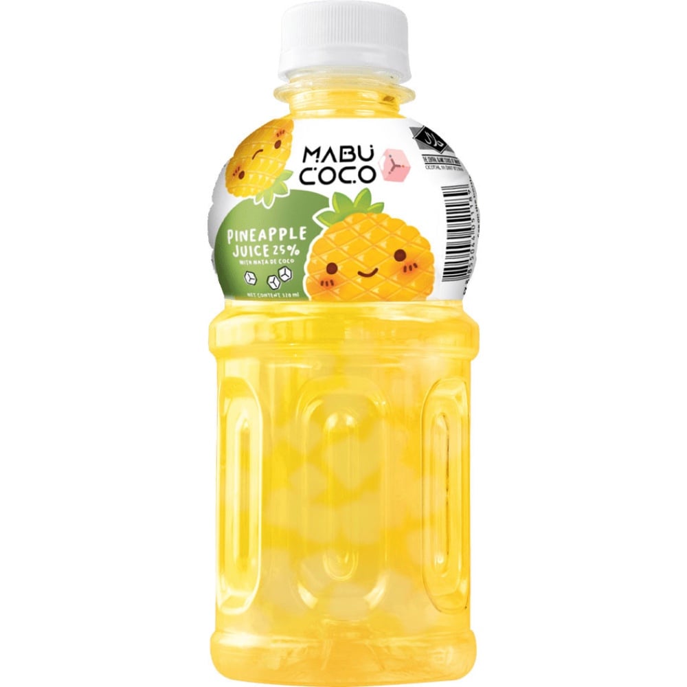 Напій негазований з соком ананасу та м'якоттю кокоса Mabu Coco 320мл