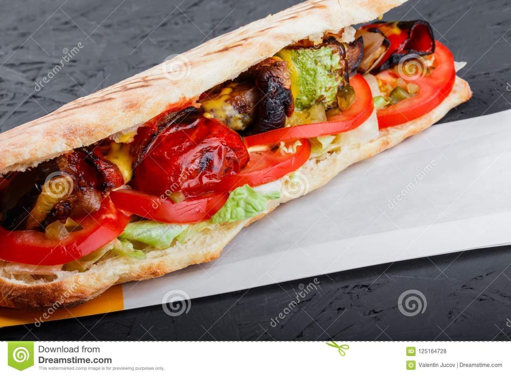 Grilled Vegetable Submarine