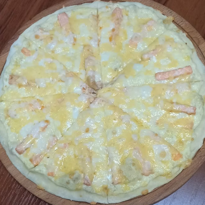 Пицца с семгой