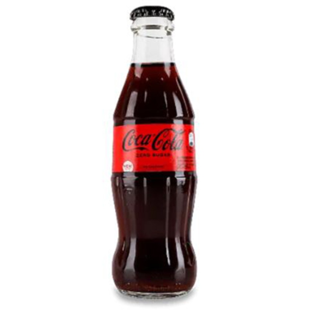 Coca-cola zero скляна пляшка 0.25