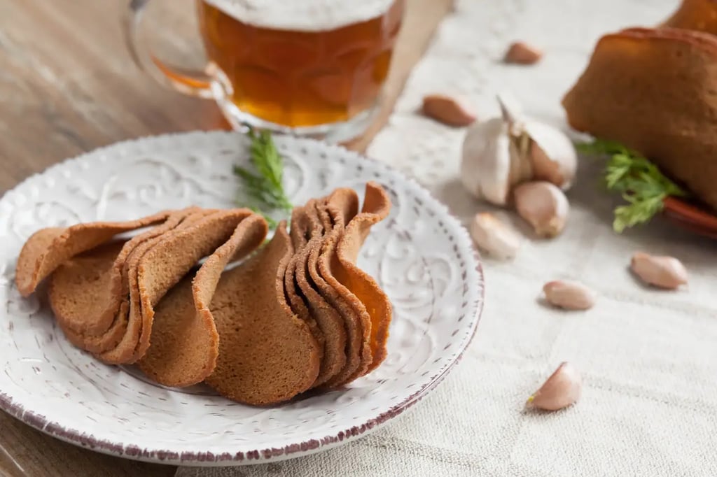 Сухарики хлібці з часником 100г