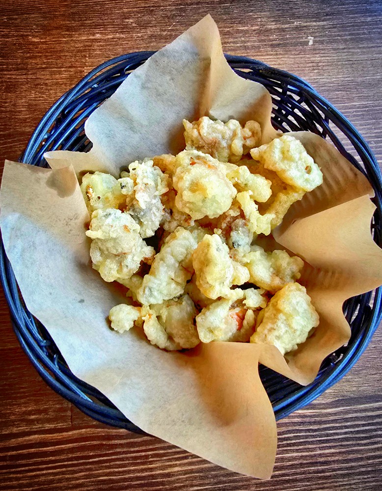 Мідії у темпурі