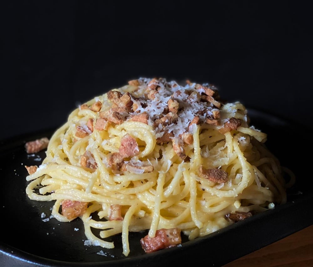 Spaghetti a la Carbonara , La Receta Original!