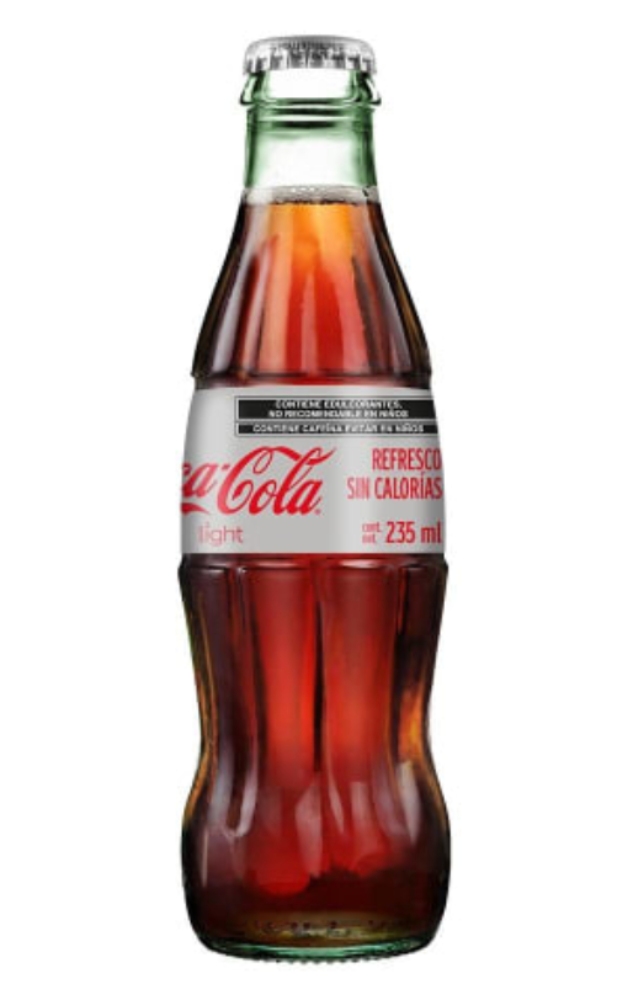 Coca - Cola Light, Botella Vidrio 235 ml