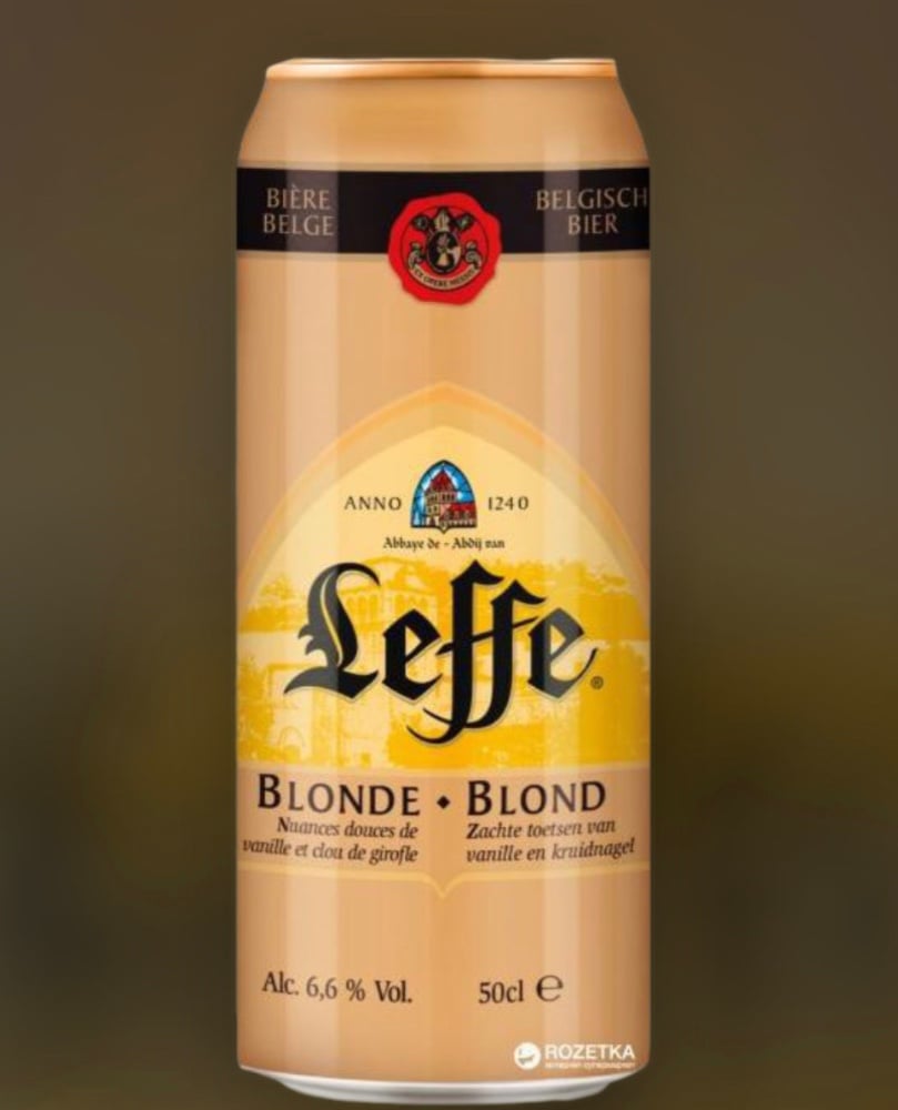 Пиво LEFFE BLONDE 0,5Л ж/б