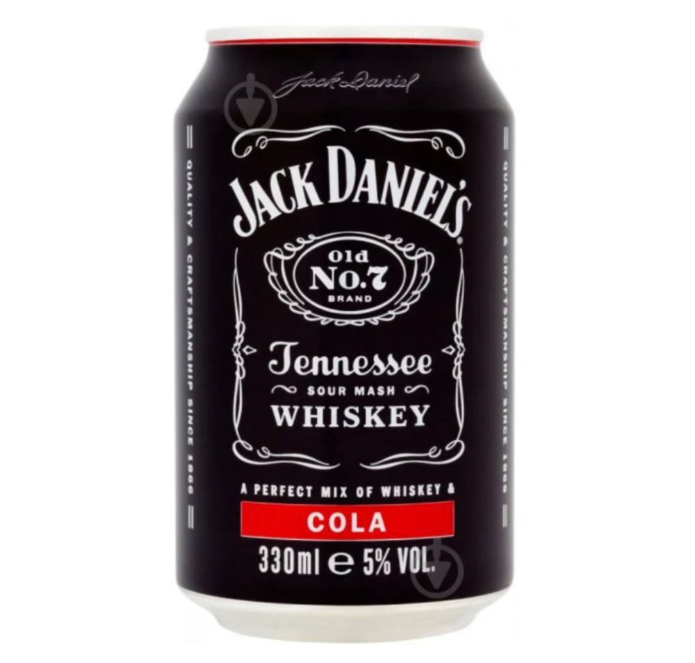 Слабоалк.напій JACK&COKE 0,33мл