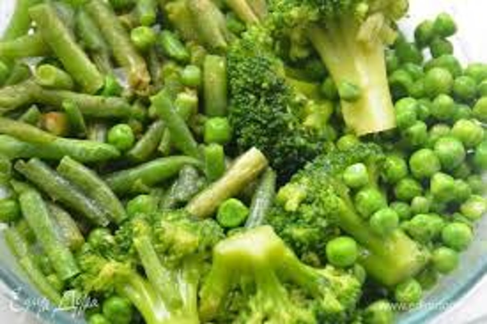 Салат із зелених овочів парових 50г 