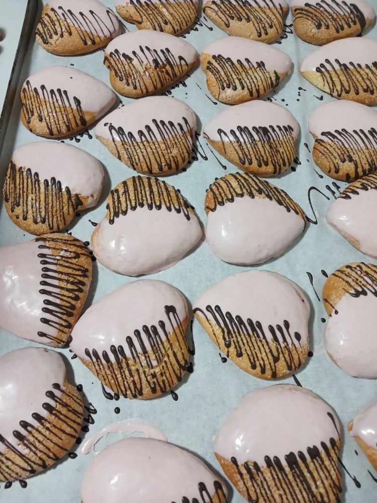 Домашнє печиво з шоколадною глазурью 60г