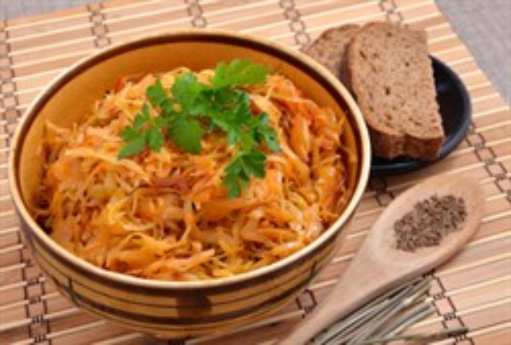 Капуста тушкована 100г