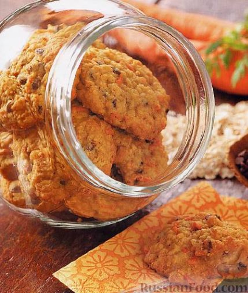 Вівсяно-морквяне печиво з родзинками в шоколадній глазурі 65г