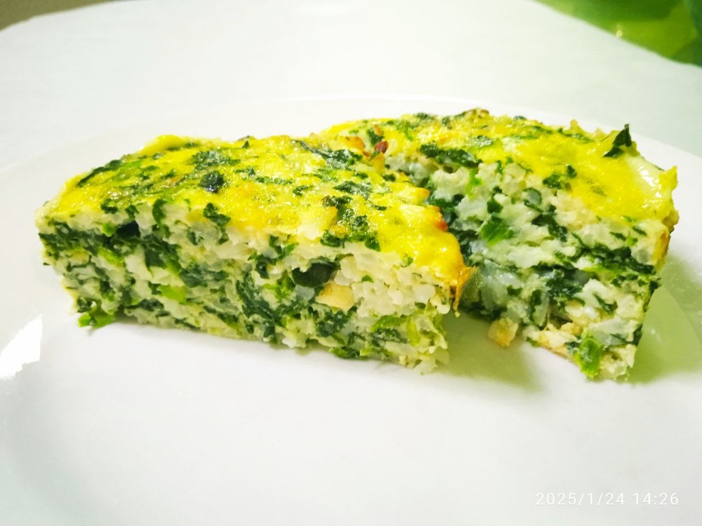 Запіканка з цвітної капусти, рису та шпінату 100г