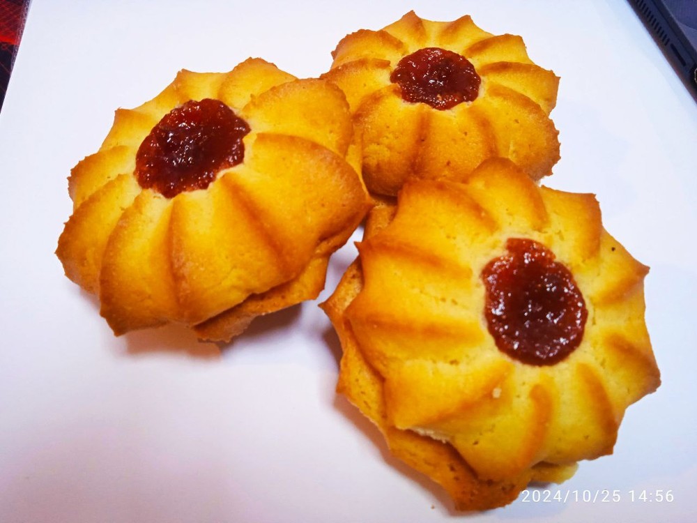  Печиво кураб'є з фруктовим джемом 60г