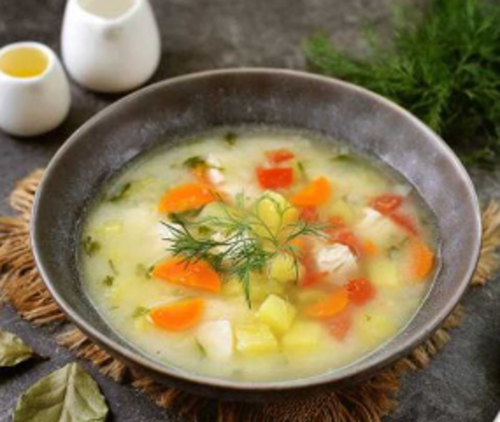 Суп болгарський зі сметаною та куркою 250г