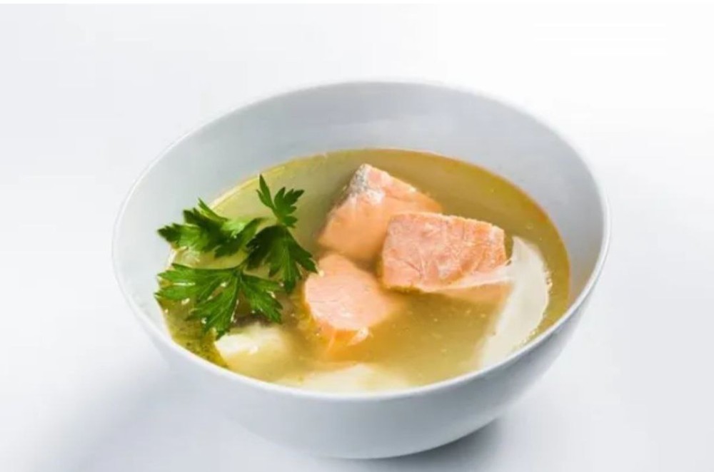 Юшка із червоною рибою 230/20г