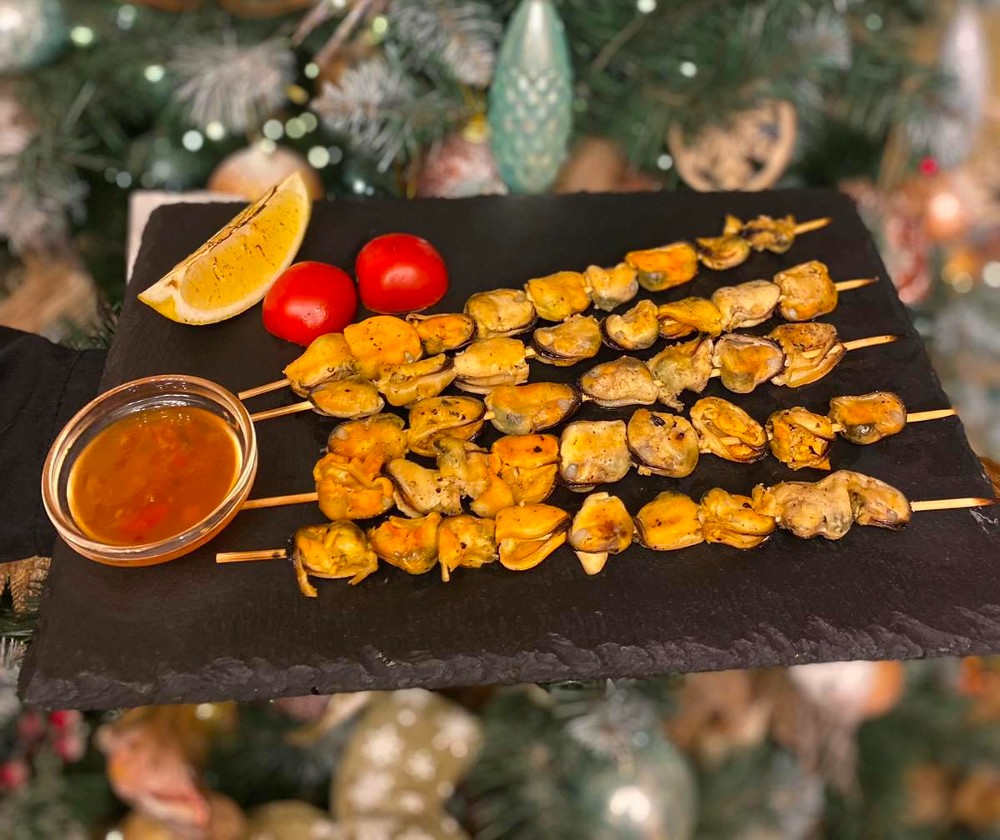 Мідії з мангалу 150/30/50г.