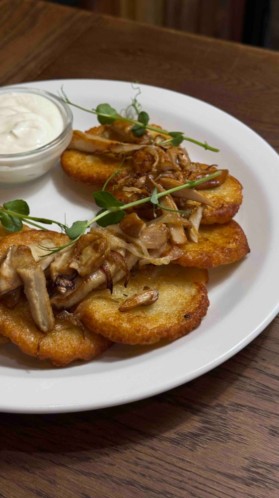 Деруни з білими грибами 330/60