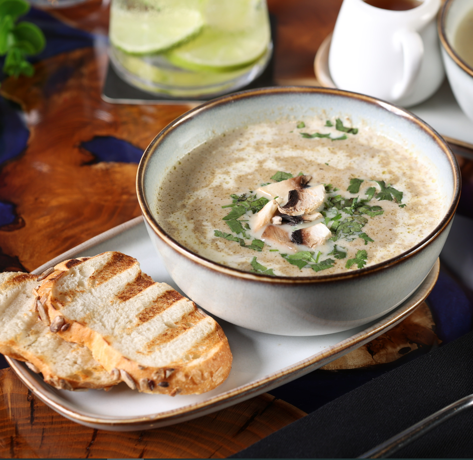 სოკოს კრემ სუპი • Cream of Mushroom Soup