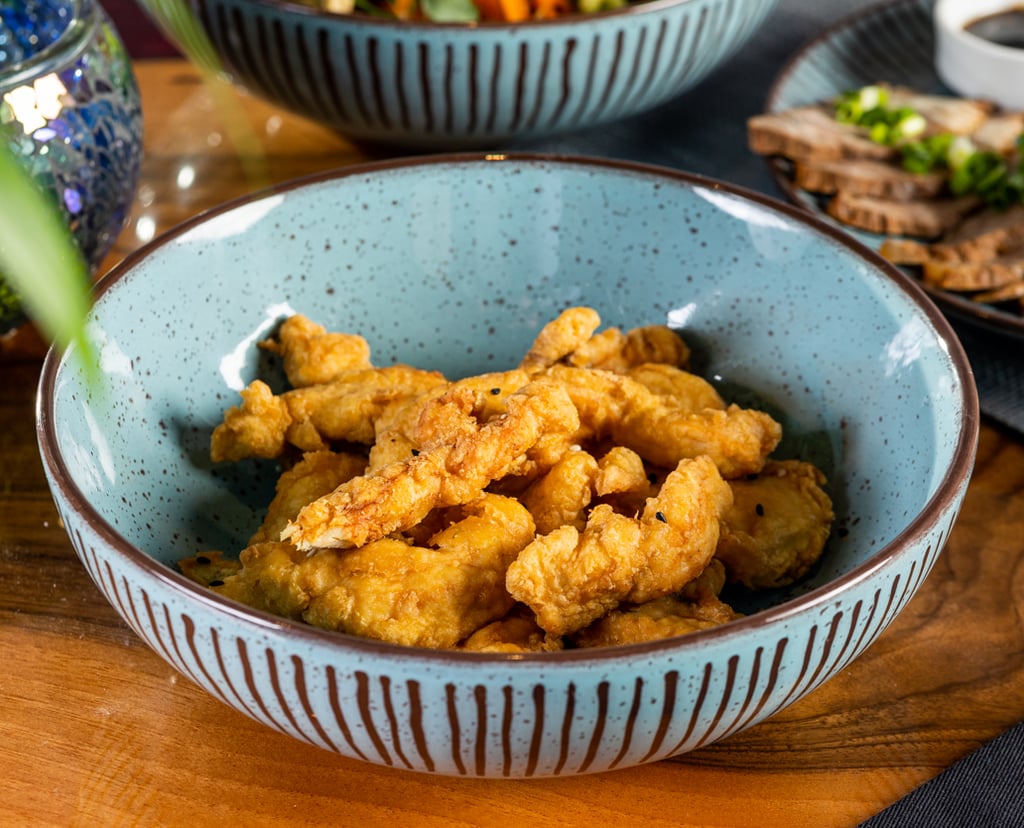 შემწვარი ქათმის ნაჭრები • Crispy Fried Chicken Bites