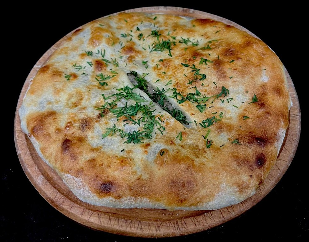 Кубдарі з телятиною/Georgian bread filled with veal.360g