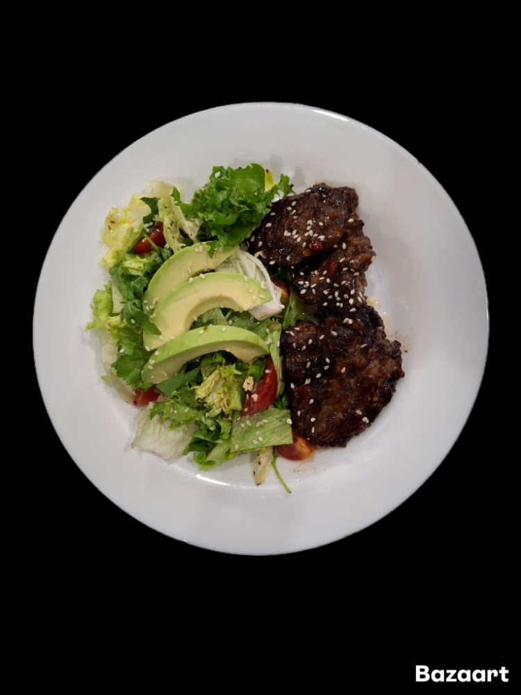 Теплий салат з печінкою 250г