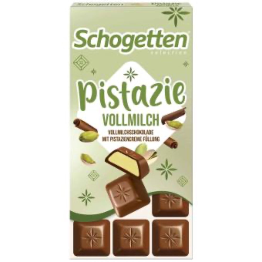 Шоколад Schogetten Pistazie Vollmilch, 100 грам