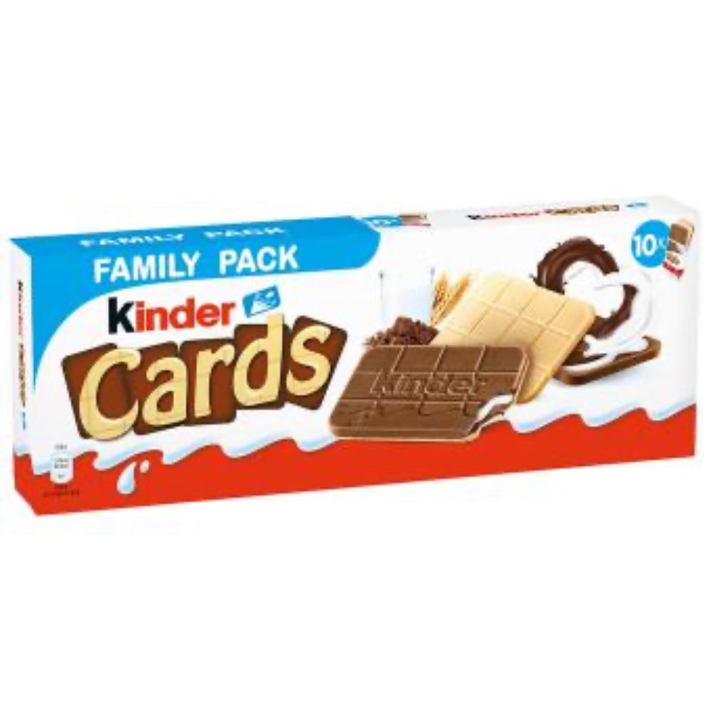 Печиво kinder Cards Family Pack, 256 грам