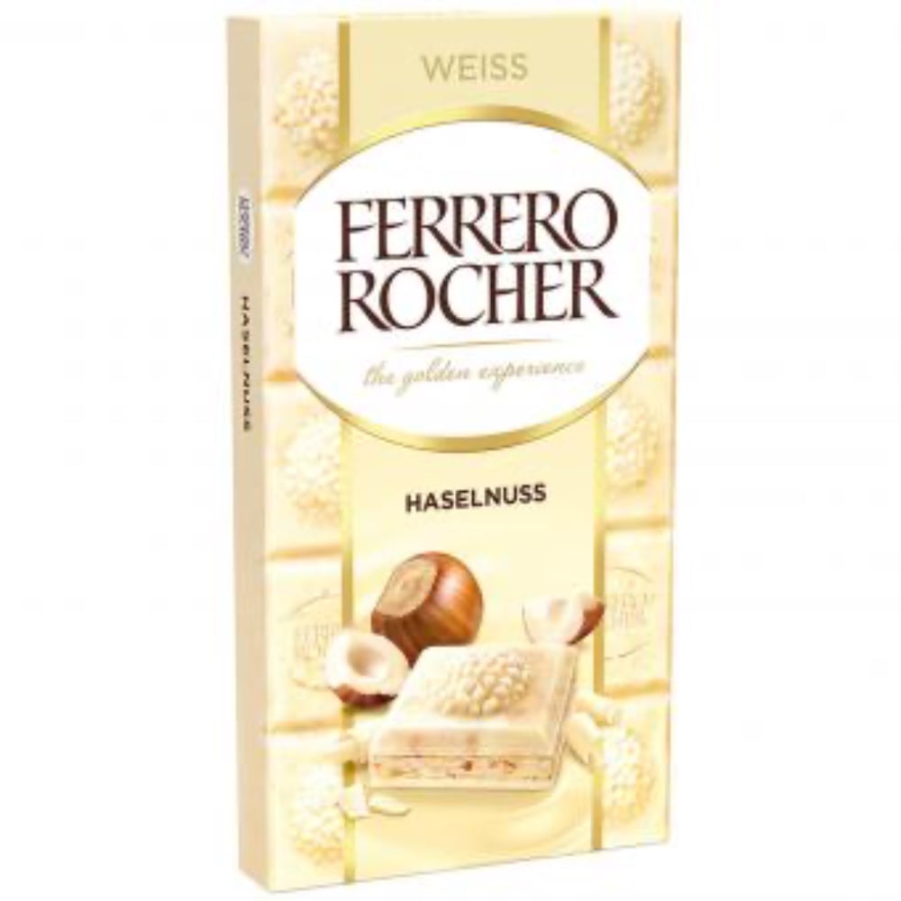 Шоколад білий Ferrero Rocher, 90 грам