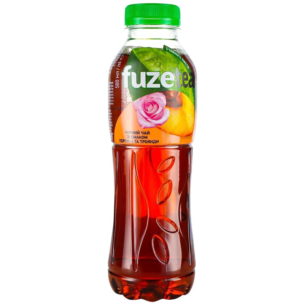 Fuze tea 0.5 персик-троянда/лимон