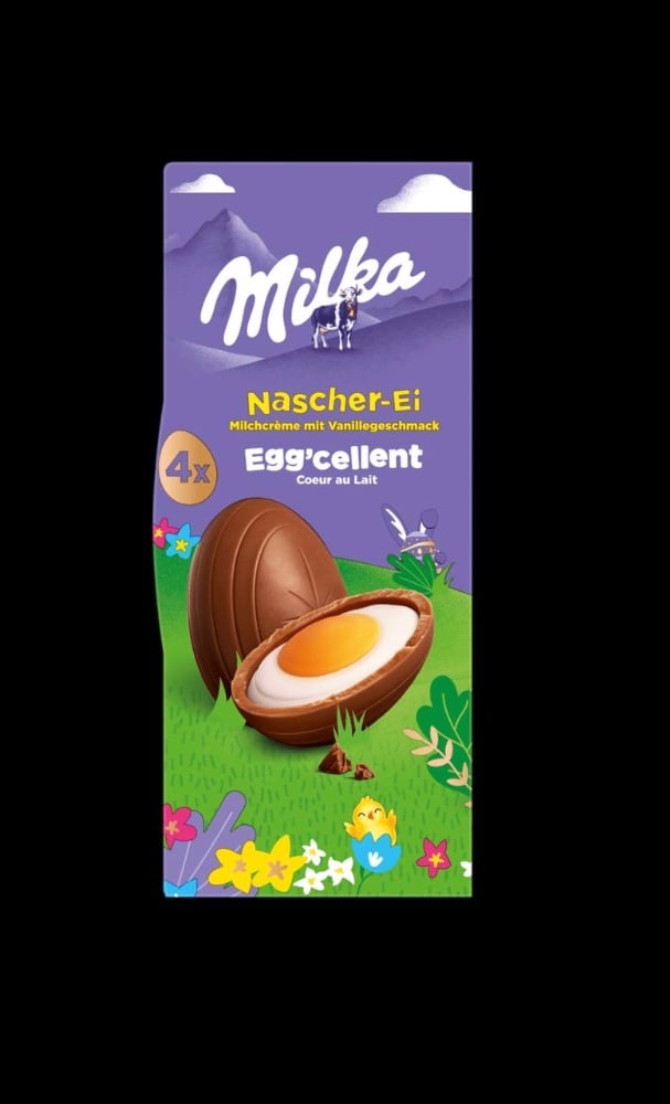 Шоколадні пасхальні яйця Мілка Milka Egg`cellent eggs 4 шт