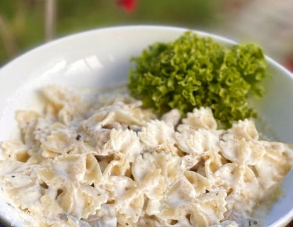 Паста Фарфалле с тремя сырами