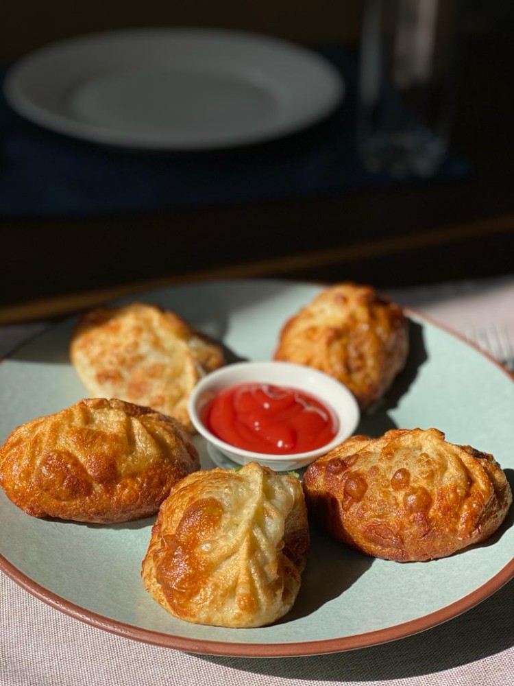 5 шт Манты жареные Восточные из рубленного мяса
