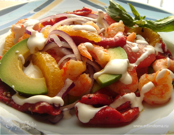 Цитрусовий з креветками