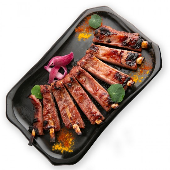 Свинні реберця під сливовим соусом