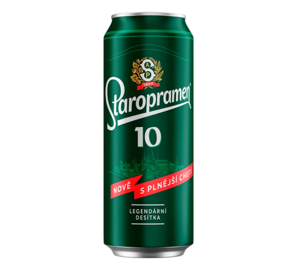 ПИВО Staropramen світле 10% ж/б 0,5л