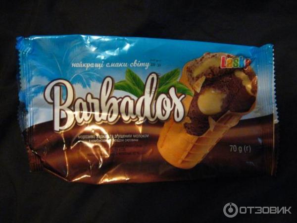 морозиво LASKA Barbados шоколад-згущене молоко 320